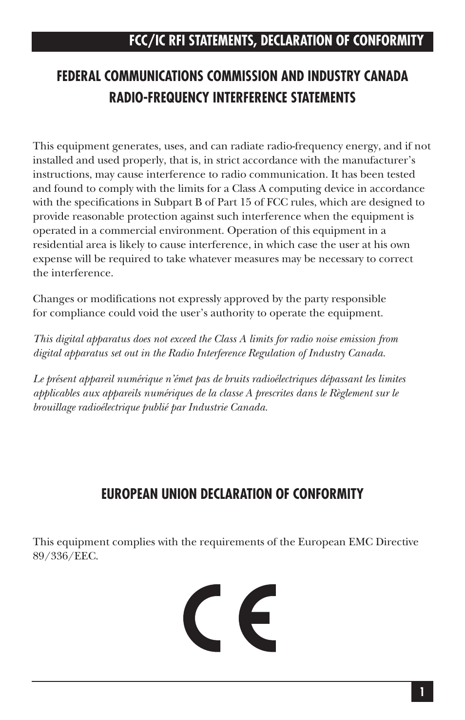 Black Box IC107A-R3 User Manual | Page 2 / 20