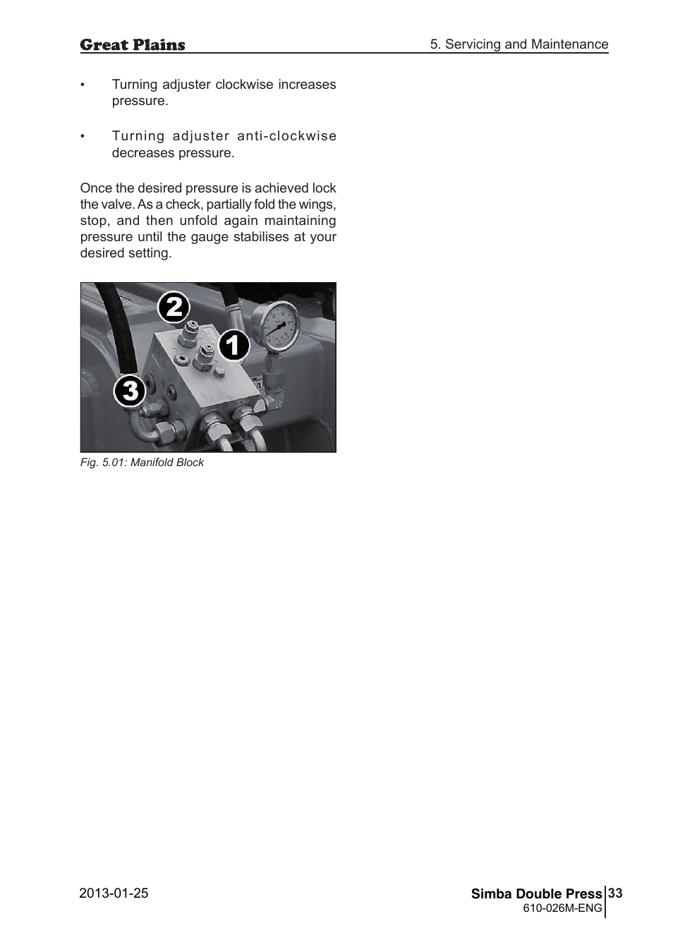 Great Plains Simba Double Press 2013 Operator Manual User Manual | Page 33 / 40