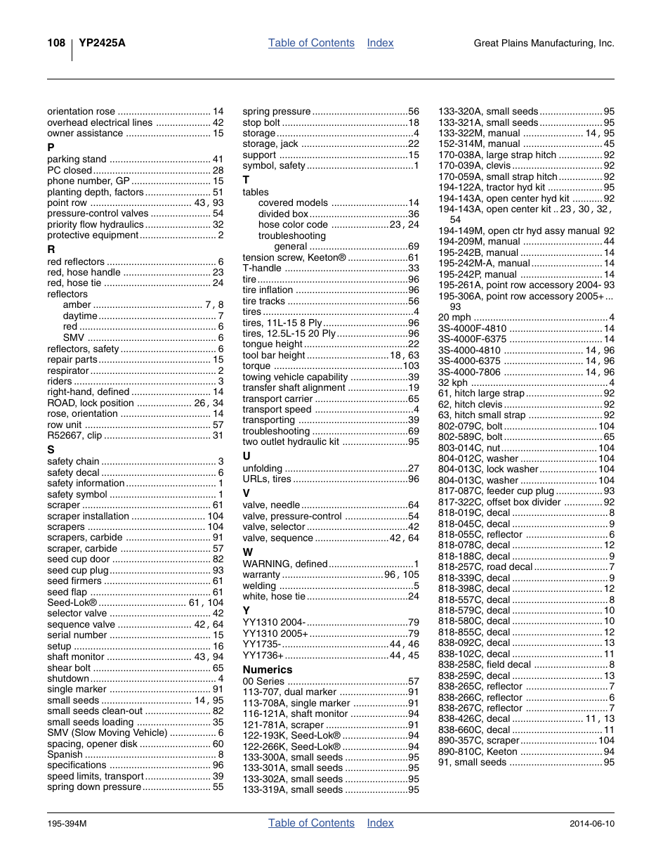 Great Plains 3S-4000F Operator Manual User Manual | Page 112 / 114