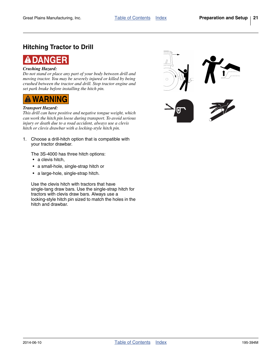 Hitching tractor to drill | Great Plains 3S-4000F Operator Manual User Manual | Page 25 / 114