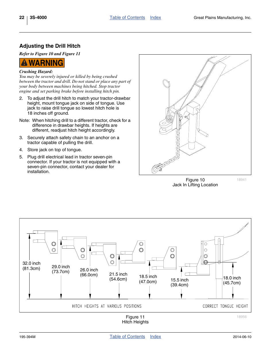 Adjusting the drill hitch | Great Plains 3S-4000F Operator Manual User Manual | Page 26 / 114