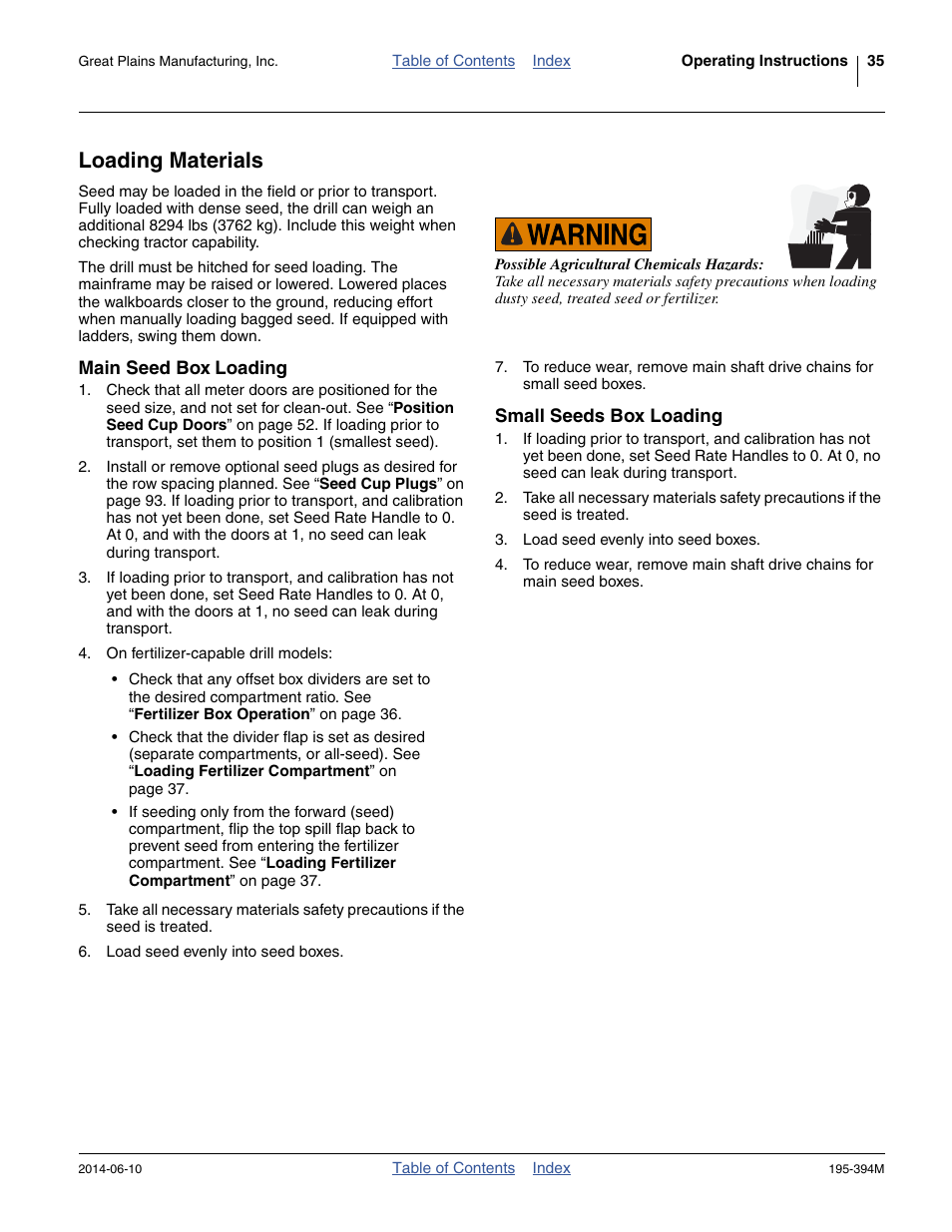Loading materials | Great Plains 3S-4000F Operator Manual User Manual | Page 39 / 114