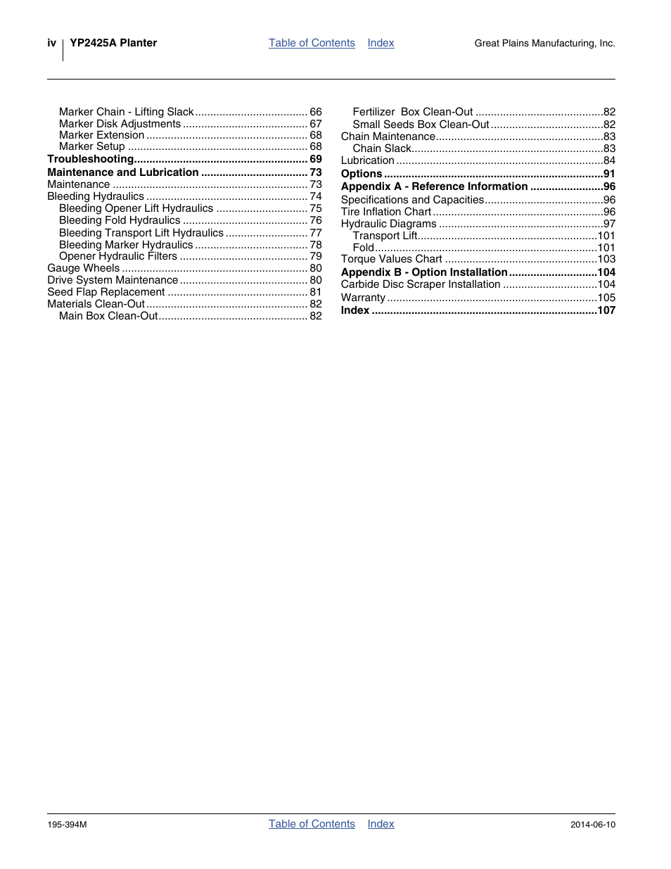 Great Plains 3S-4000F Operator Manual User Manual | Page 4 / 114