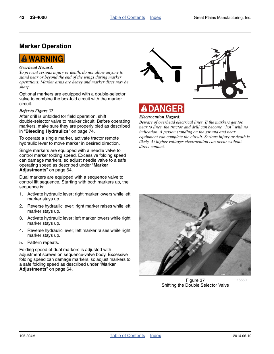 Marker operation | Great Plains 3S-4000F Operator Manual User Manual | Page 46 / 114