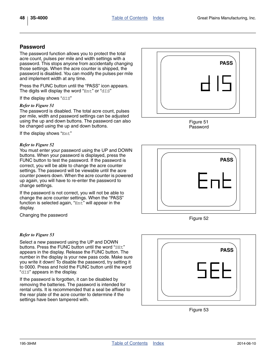 Password | Great Plains 3S-4000F Operator Manual User Manual | Page 52 / 114