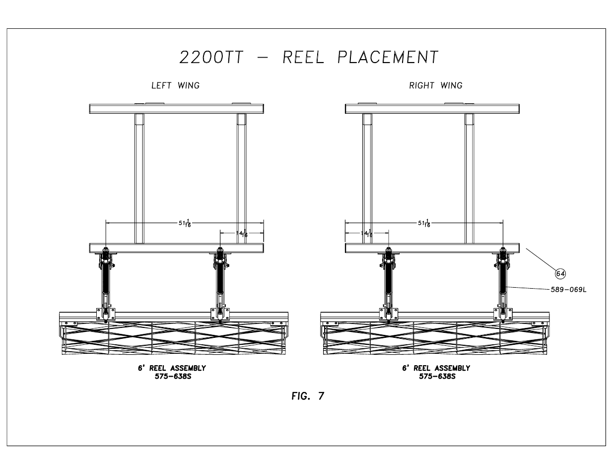 Great Plains 2200TT Rolling Harrow & Reel Assembly Instructions User Manual | Page 5 / 9