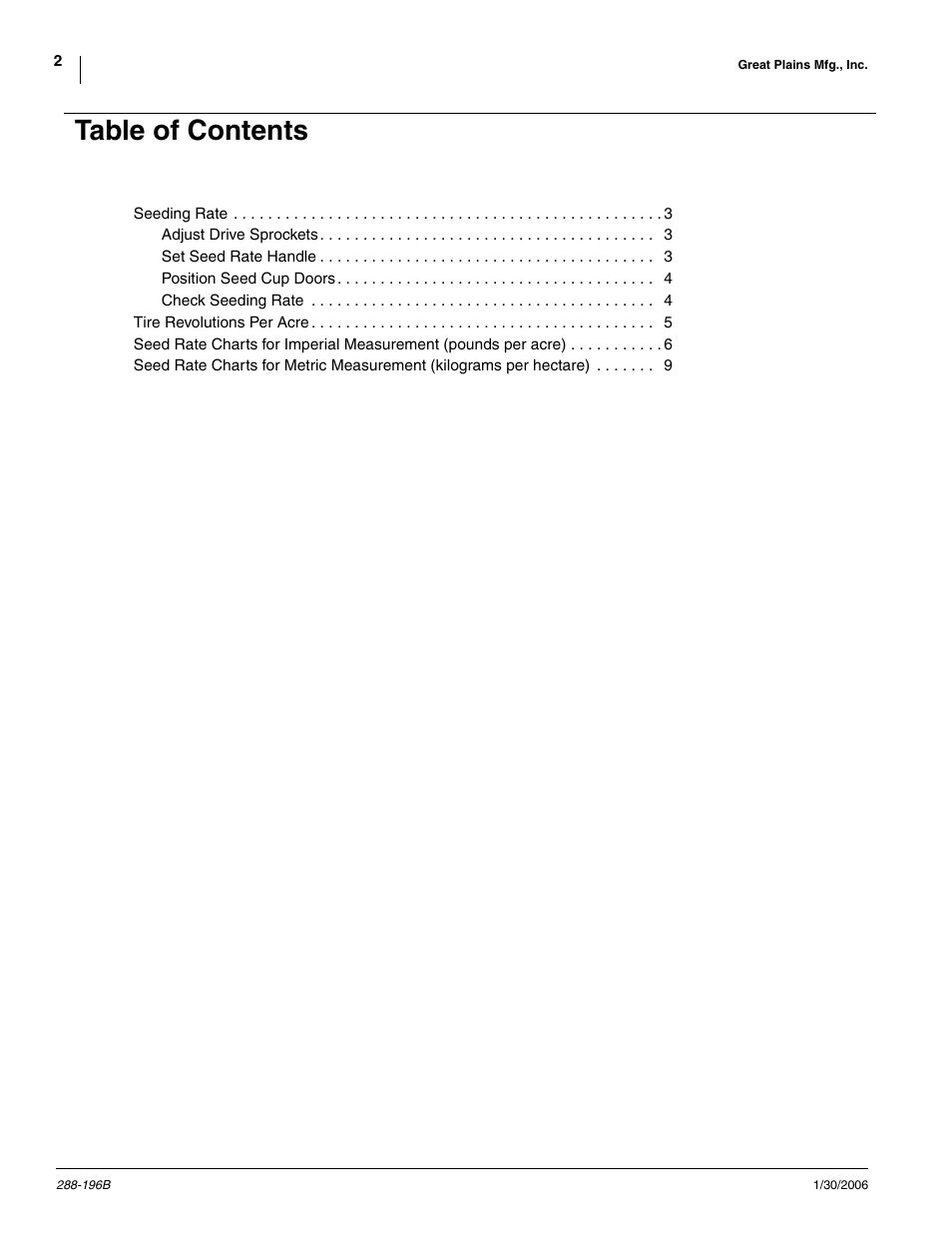 Great Plains 2420F Material Rate User Manual | Page 2 / 11