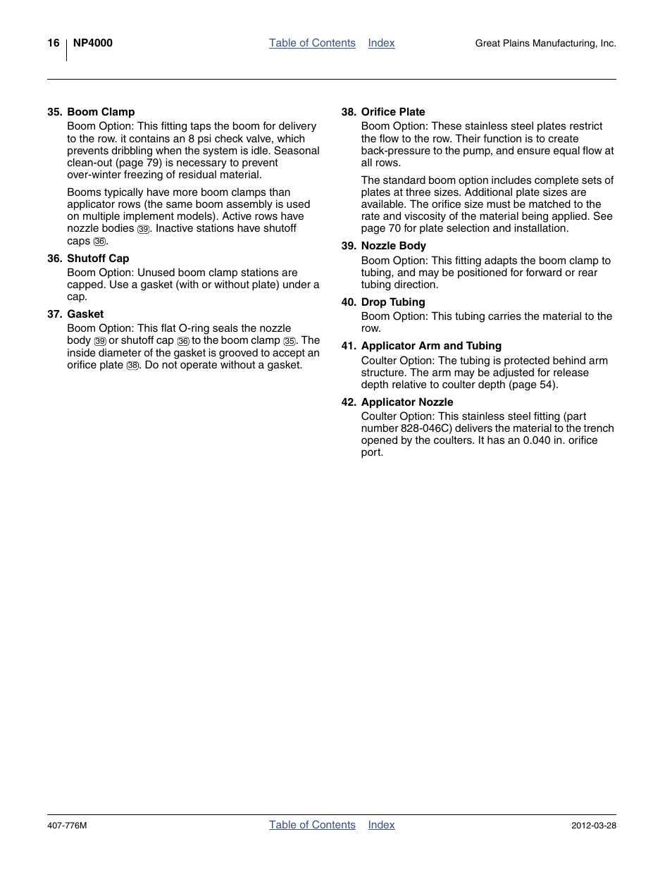 Great Plains NP4000 40-foot Operator Manual User Manual | Page 20 / 134