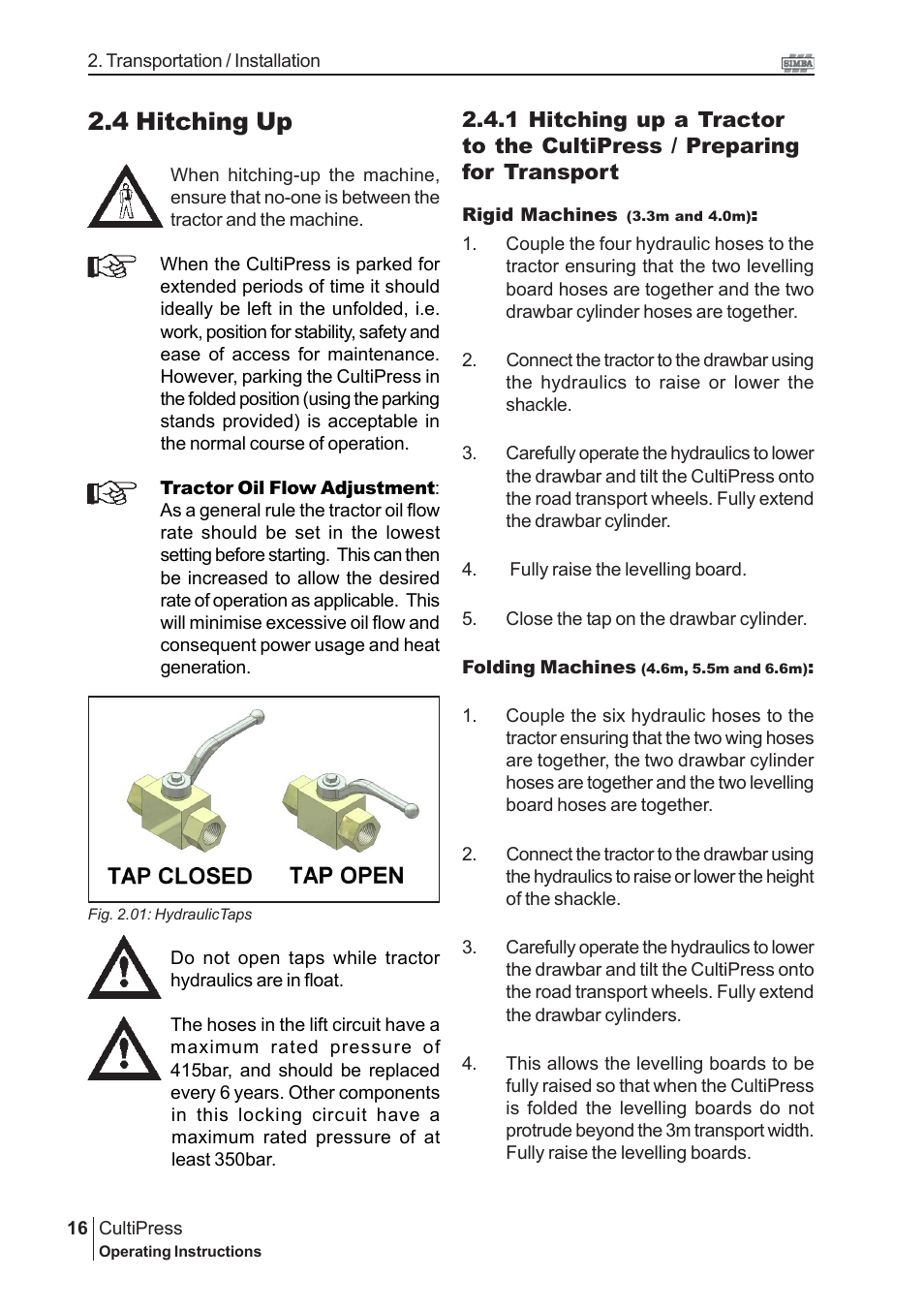 4 hitching up | Great Plains P13114 2009 Operator Manual User Manual | Page 16 / 36