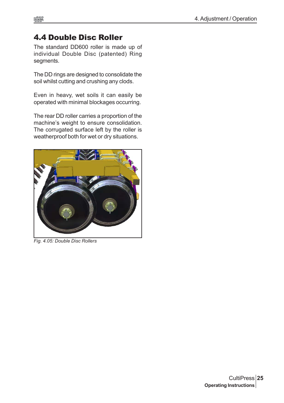 4 double disc roller | Great Plains P13114 2009 Operator Manual User Manual | Page 25 / 36