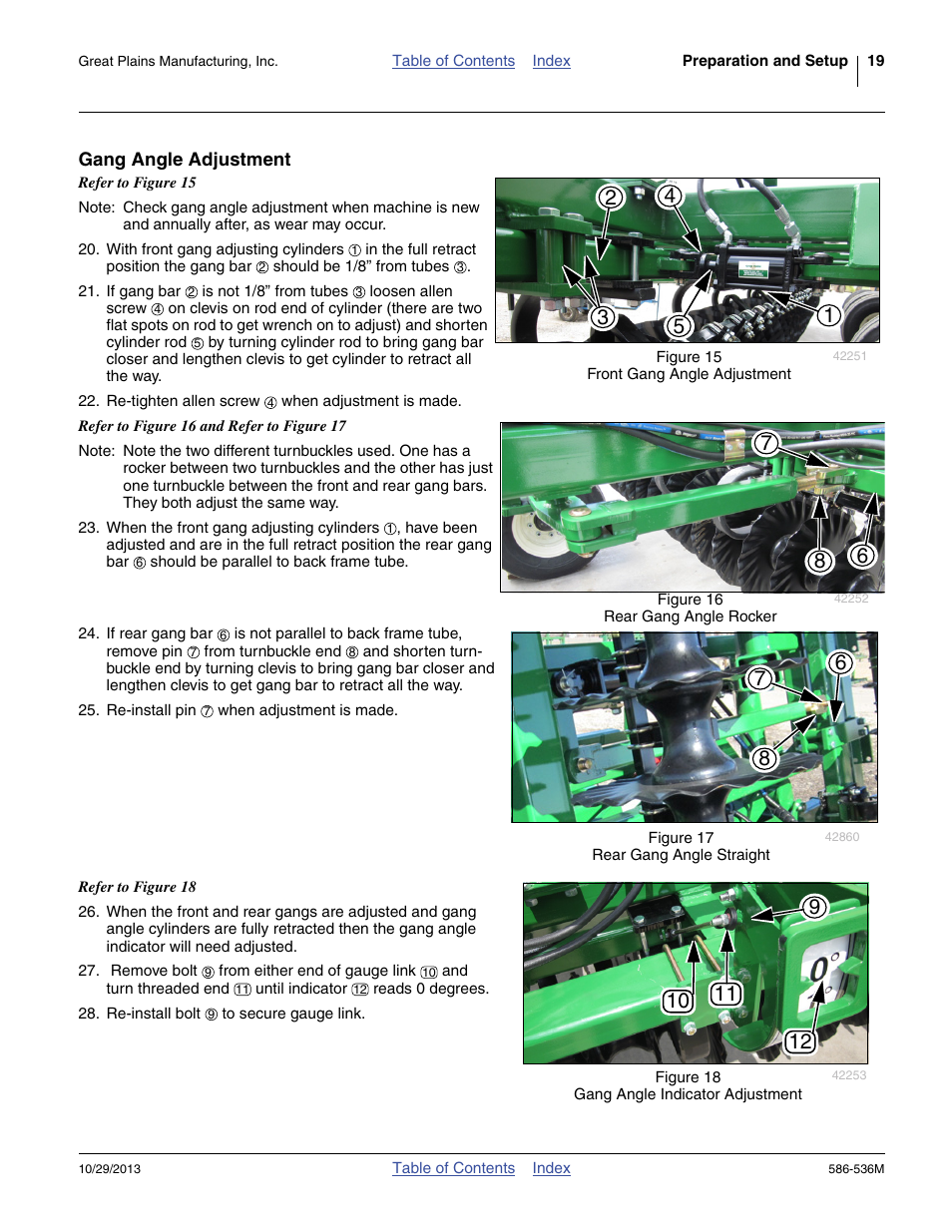 Gang angle adjustment | Great Plains 3000TM Operator Manual User Manual | Page 23 / 44