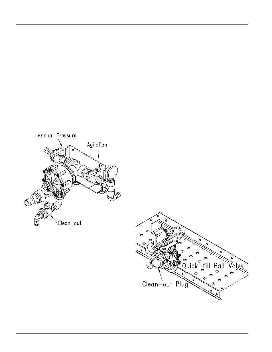 Using handwash tank, Agitation, Manual pressure valve | Operating whirlfilter | Great Plains TS1000 Operator Manual User Manual | Page 18 / 37