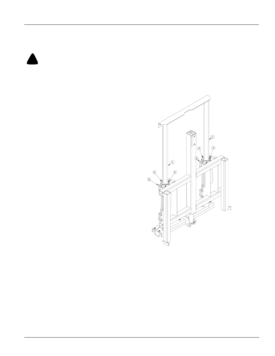 Hydraulic elevator boom height, Warning, Hydraulic elevator | Boom height | Great Plains TS1000 Operator Manual User Manual | Page 25 / 37