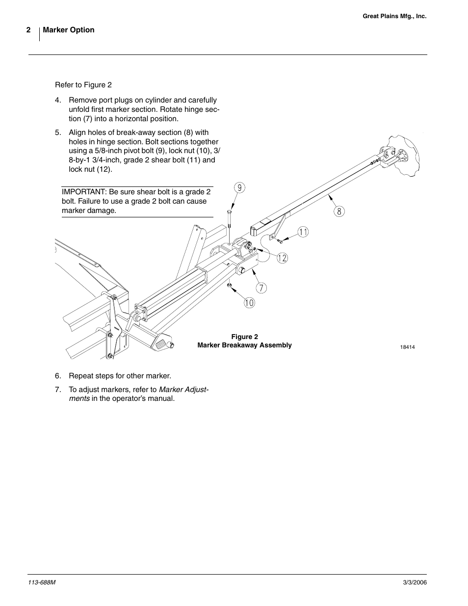 Great Plains 2020P Assembly Instructions User Manual | Page 2 / 11