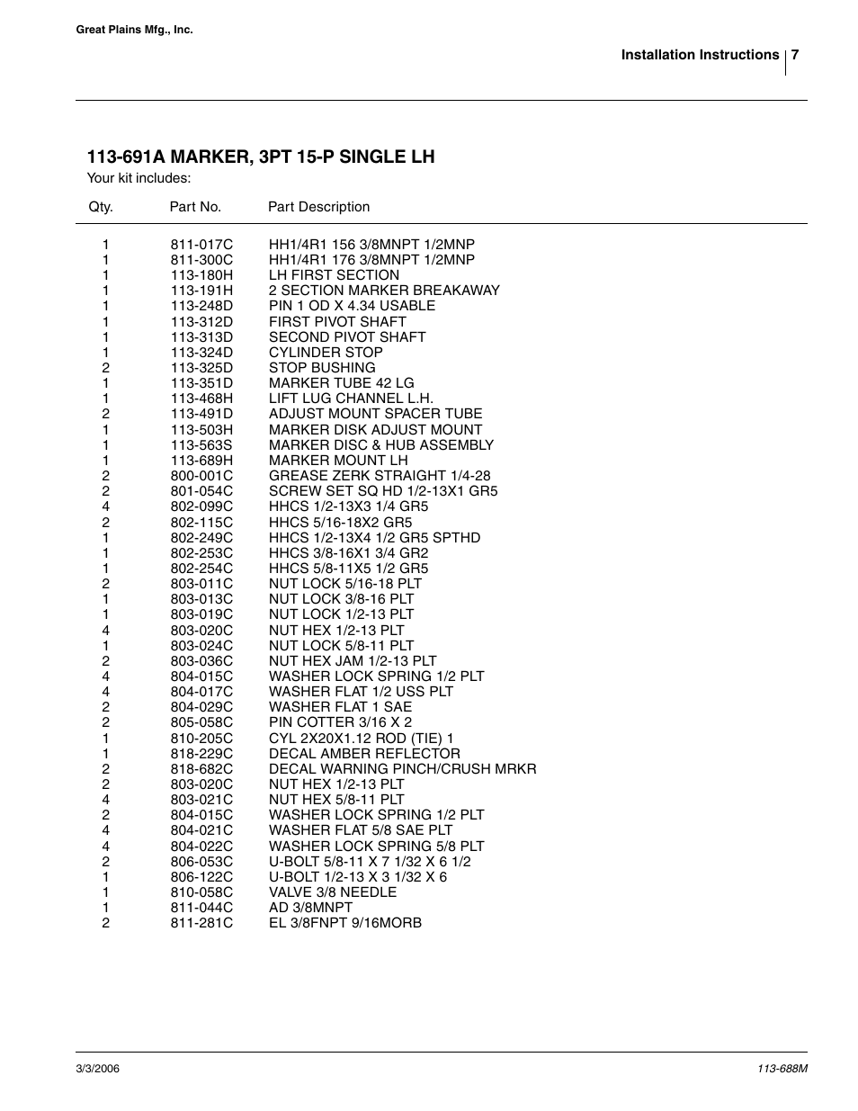 Great Plains 2020P Assembly Instructions User Manual | Page 7 / 11