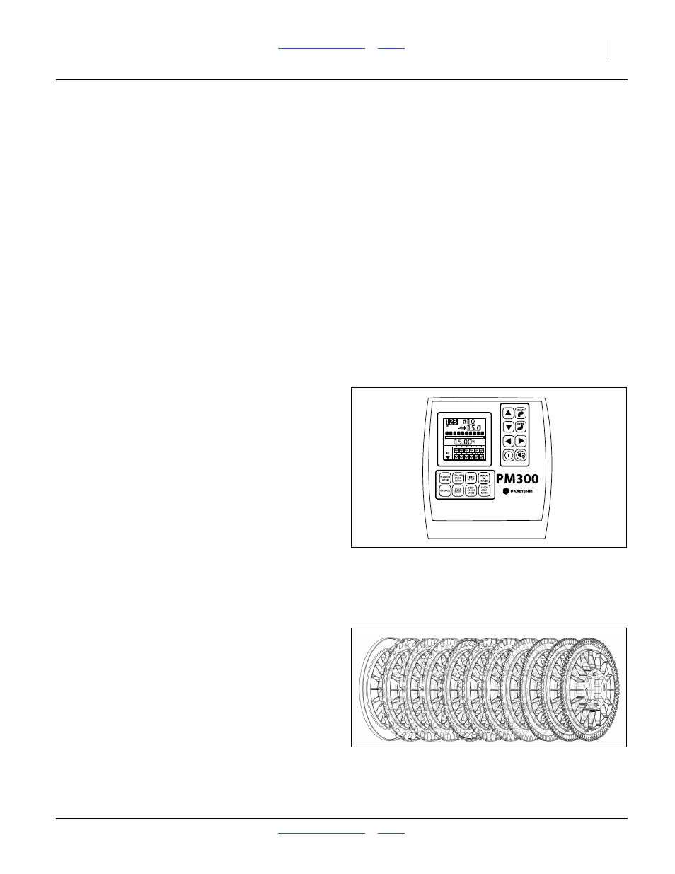 Setting material rates, Planting rate details, Rate: monitor configuration | Rate: disk selection | Great Plains YP825A3P Operator Manual User Manual | Page 43 / 128