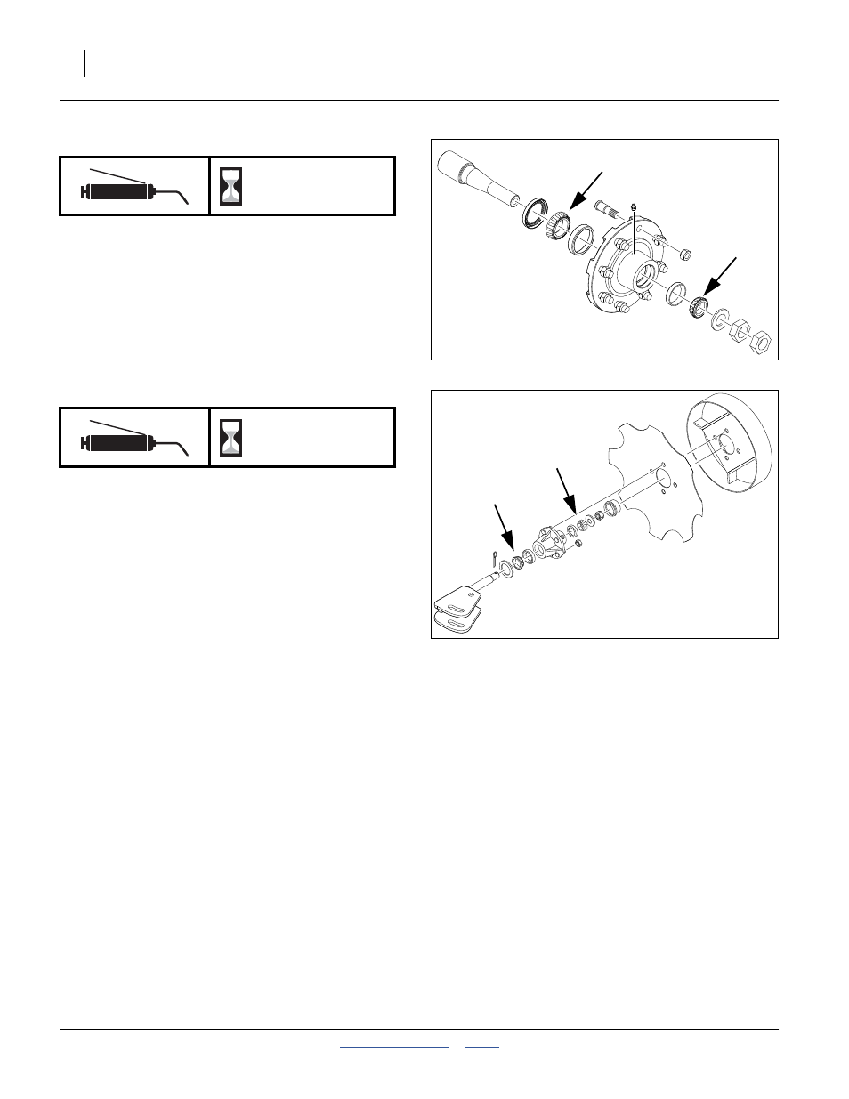 Gauge wheel hubs, Markers: disk hub, Seasonal | Great Plains YP825A3P Operator Manual User Manual | Page 92 / 128