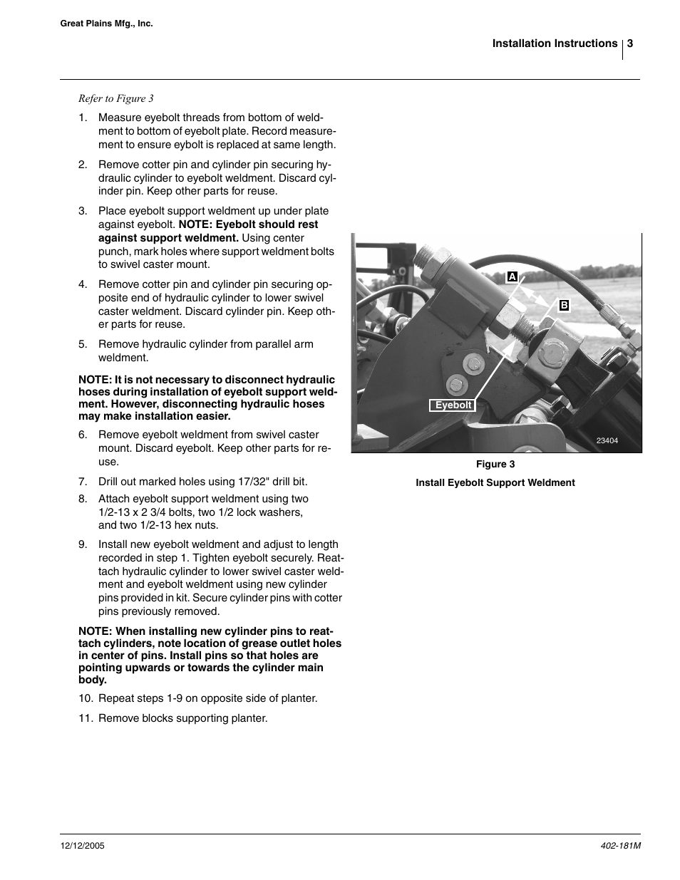Great Plains Yield-Pro 1625 Planter 2005 User Manual | Page 3 / 15