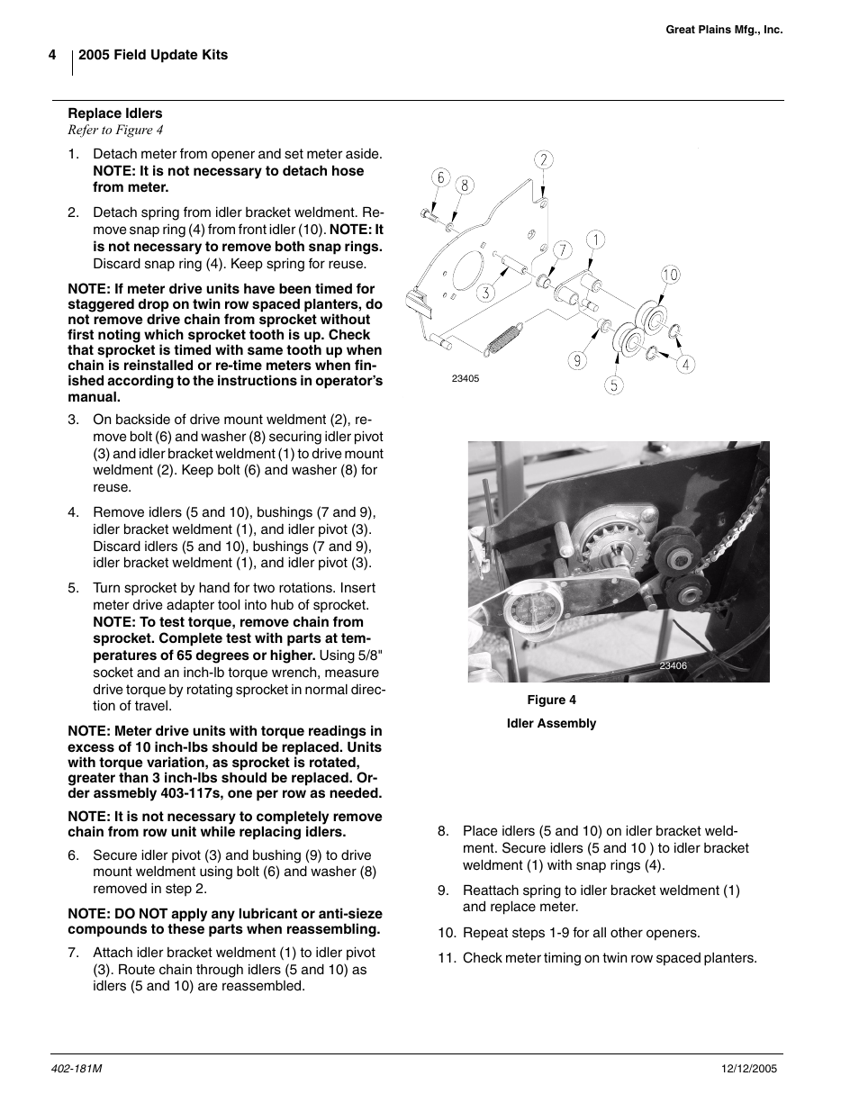 Great Plains Yield-Pro 1625 Planter 2005 User Manual | Page 4 / 15
