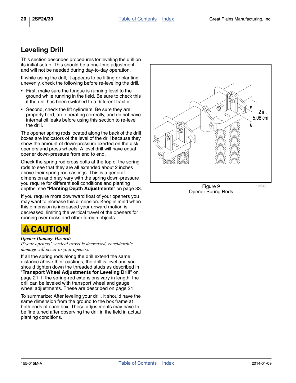 Leveling drill | Great Plains 2SF30 Operator Manual User Manual | Page 24 / 90