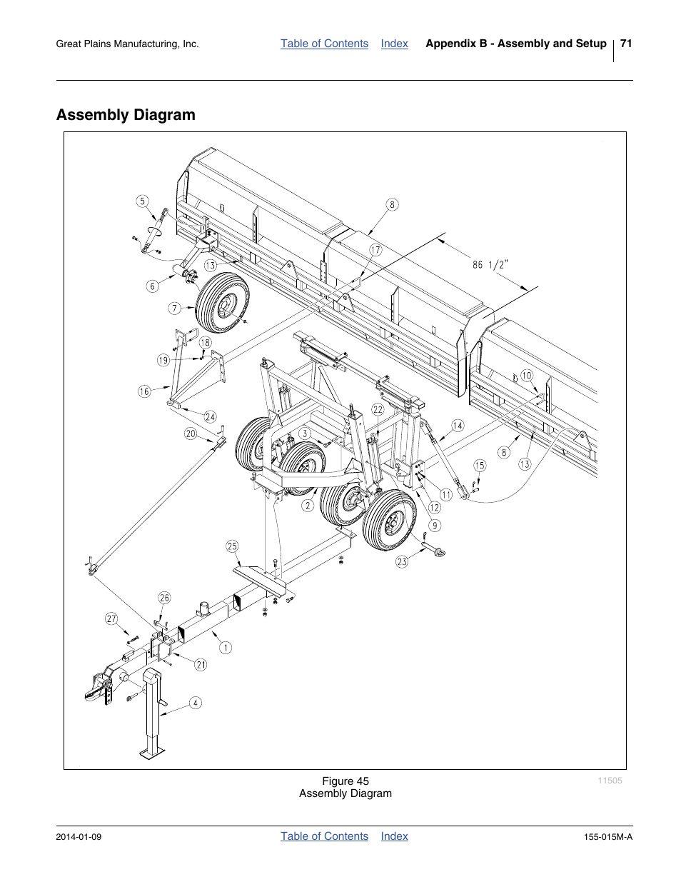 Assembly diagram | Great Plains 2SF30 Operator Manual User Manual | Page 75 / 90