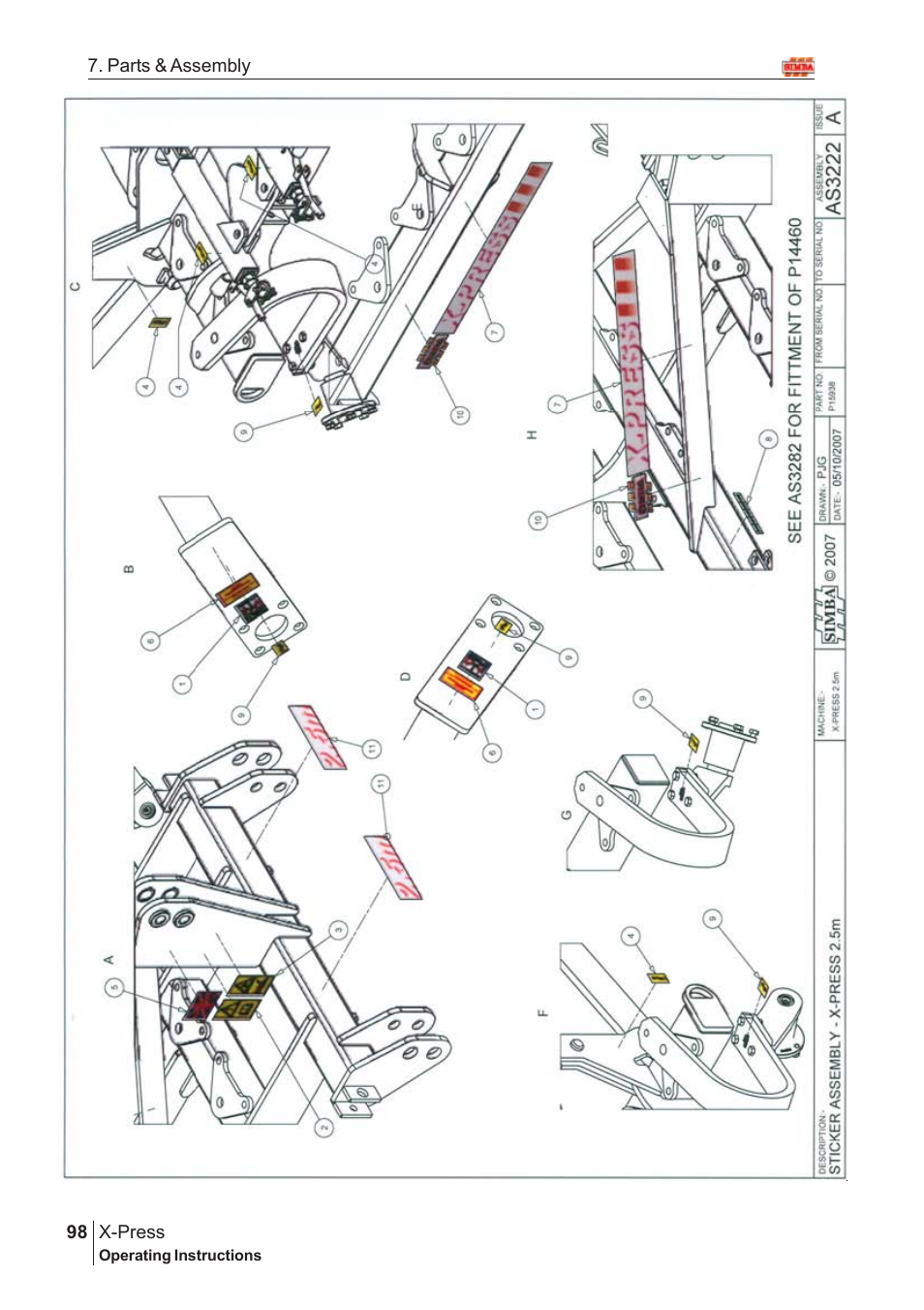 Great Plains X-PresS 2008 Assembly Instructions User Manual | Page 64 / 72