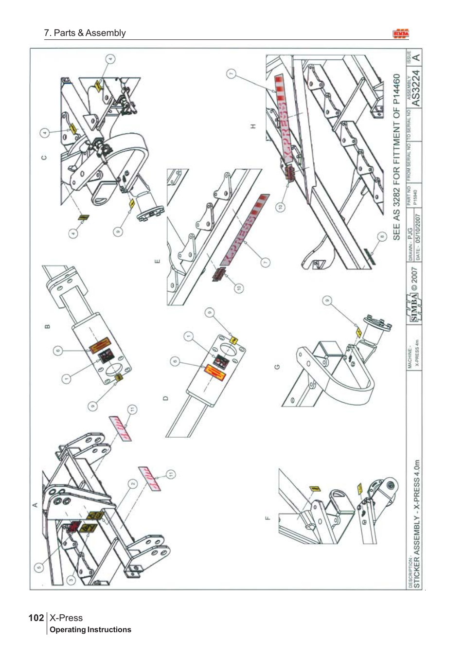 Great Plains X-PresS 2008 Assembly Instructions User Manual | Page 68 / 72