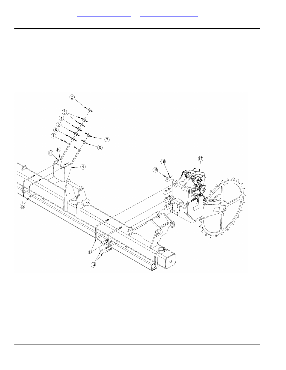 Drive, Wing drive and sprocket tree mounting | Great Plains YP1630F-1670 Parts Manual User Manual | Page 44 / 140