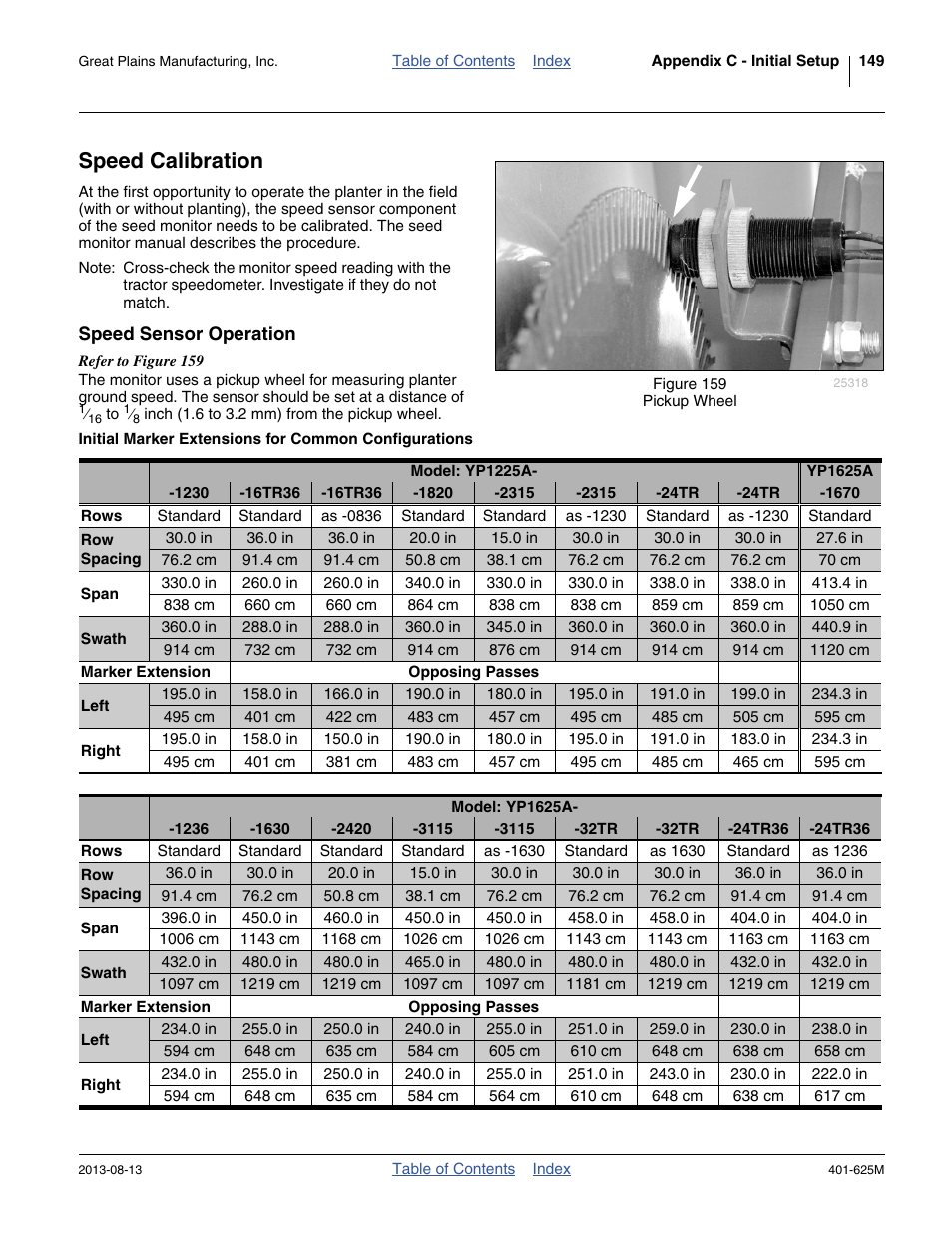 Speed calibration, Speed sensor operation | Great Plains YP1625A Operator Manual User Manual | Page 153 / 172