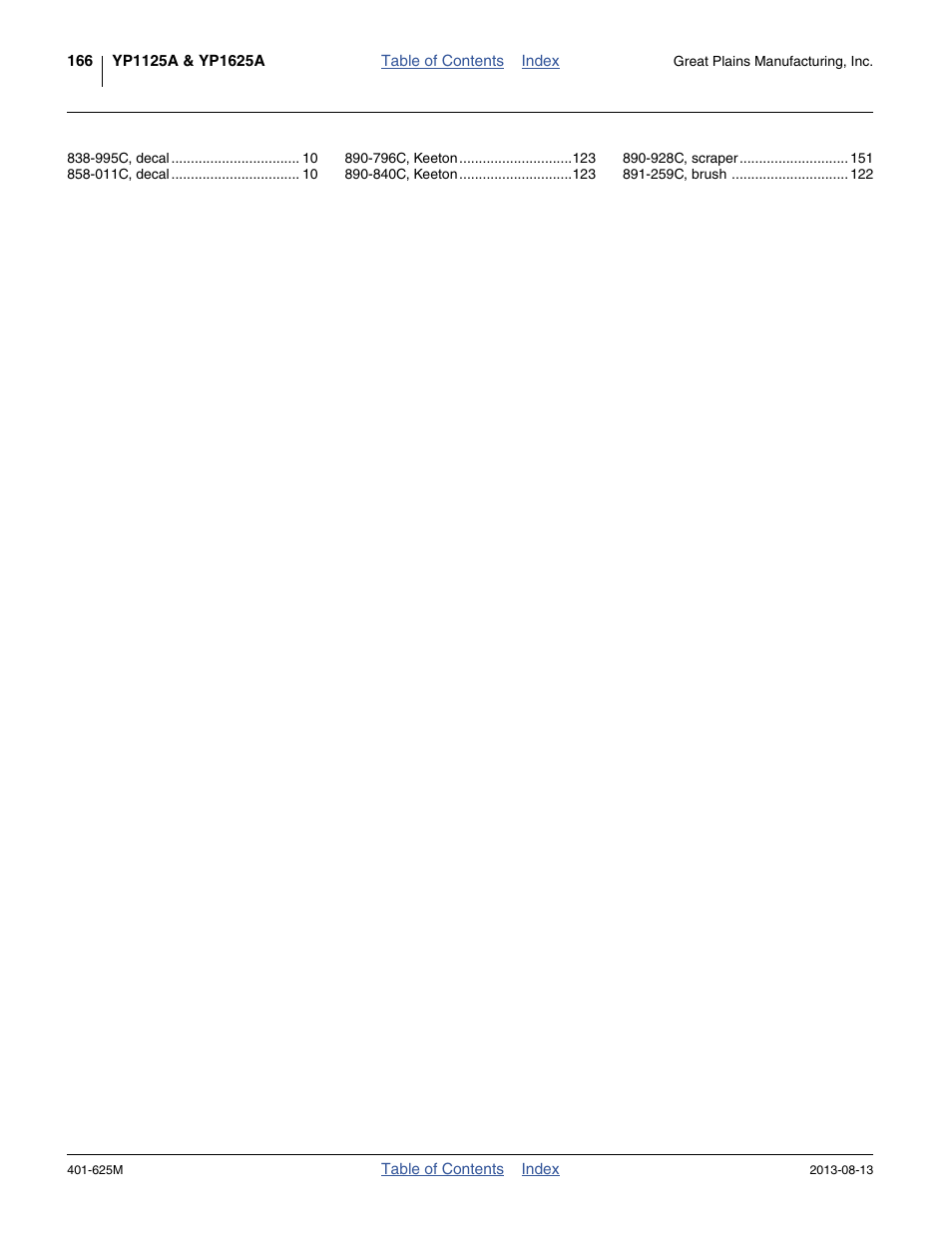 Great Plains YP1625A Operator Manual User Manual | Page 170 / 172