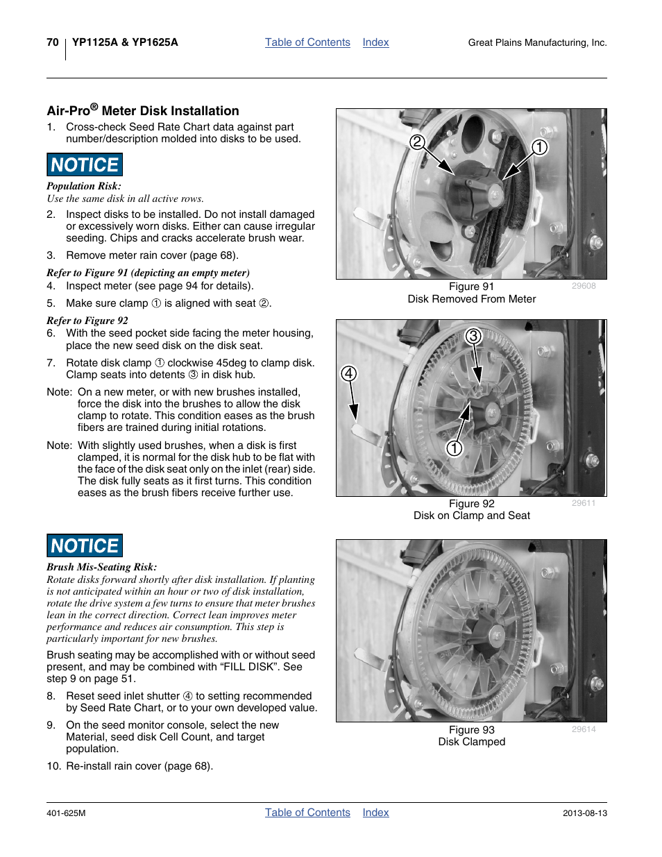 Air-pro® meter disk installation, Air-pro | Great Plains YP1625A Operator Manual User Manual | Page 74 / 172