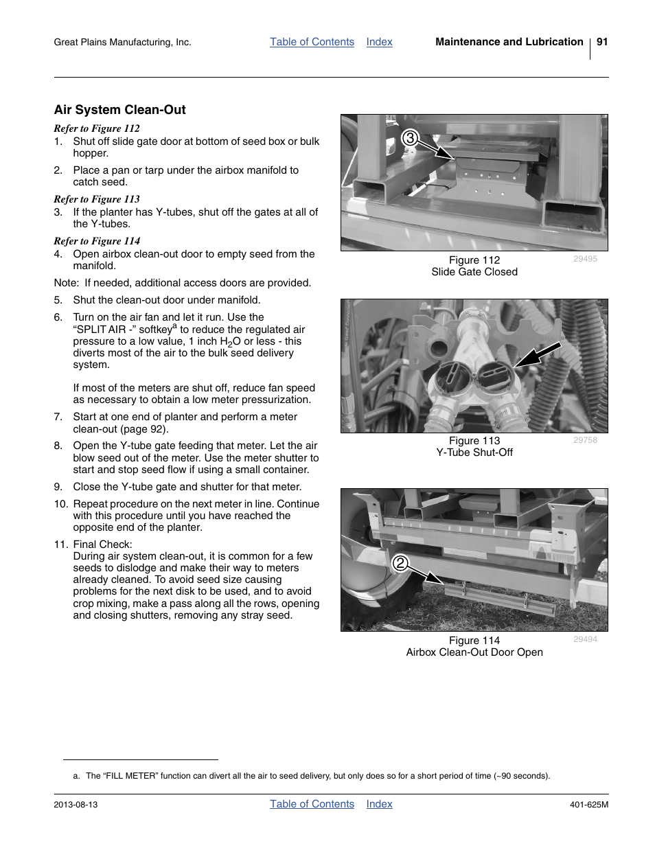 Air system clean-out | Great Plains YP1625A Operator Manual User Manual | Page 95 / 172