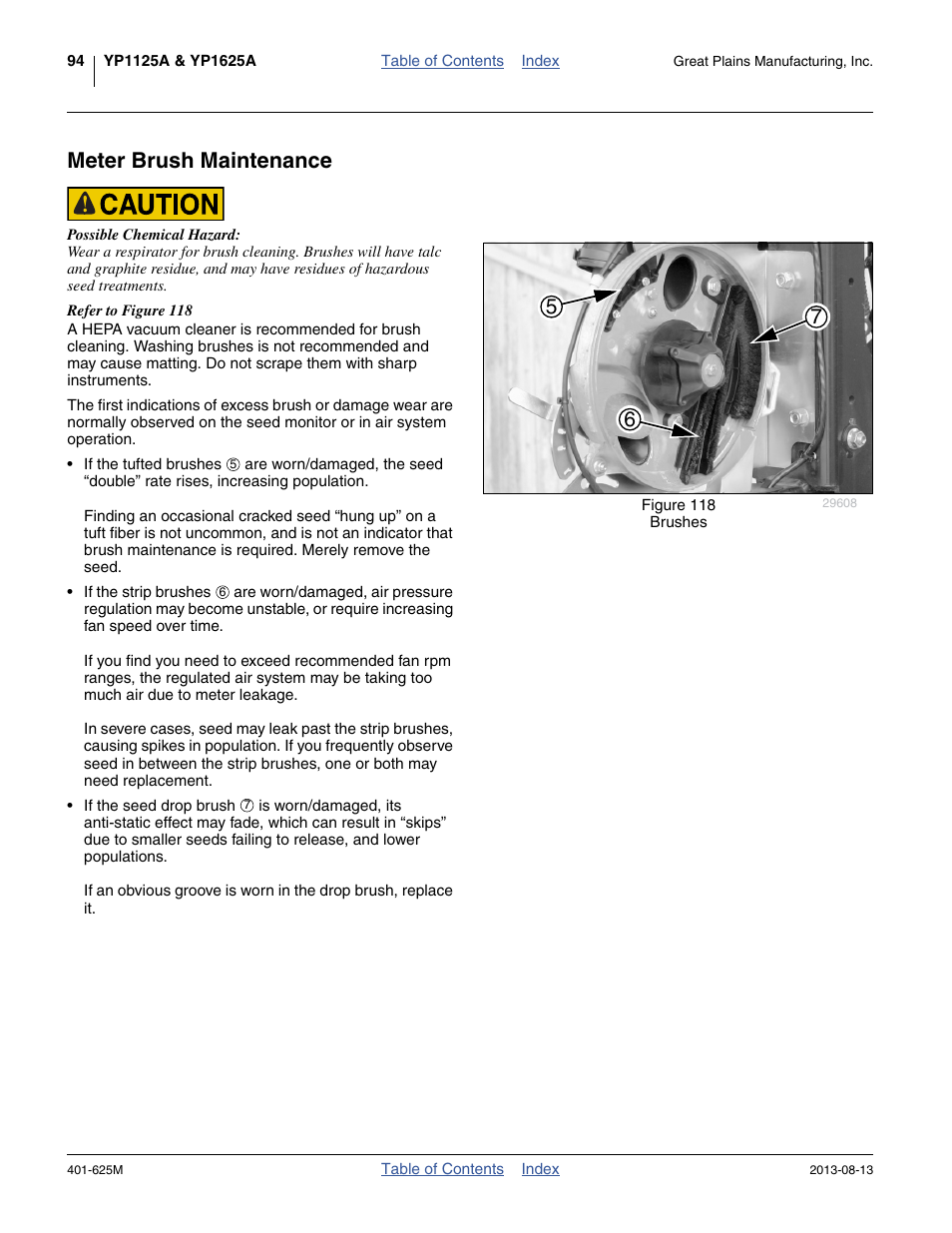 Meter brush maintenance | Great Plains YP1625A Operator Manual User Manual | Page 98 / 172