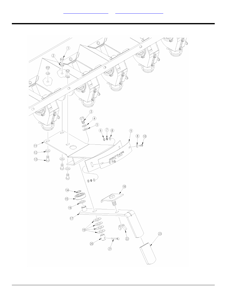 Feeder cup adjustment tray (195-254s) | Great Plains 3S-5000HDF Parts Manual User Manual | Page 100 / 232