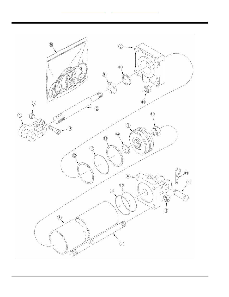 Midway hydraulic cylinder (810-806c) | Great Plains 3S-5000HDF Parts Manual User Manual | Page 202 / 232