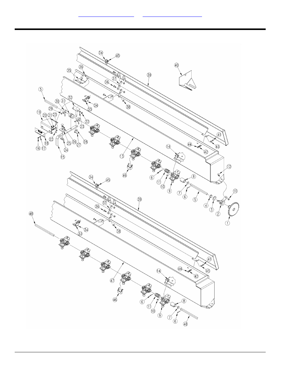 Center section small seeds box components | Great Plains 3S-5000HDF Parts Manual User Manual | Page 44 / 232