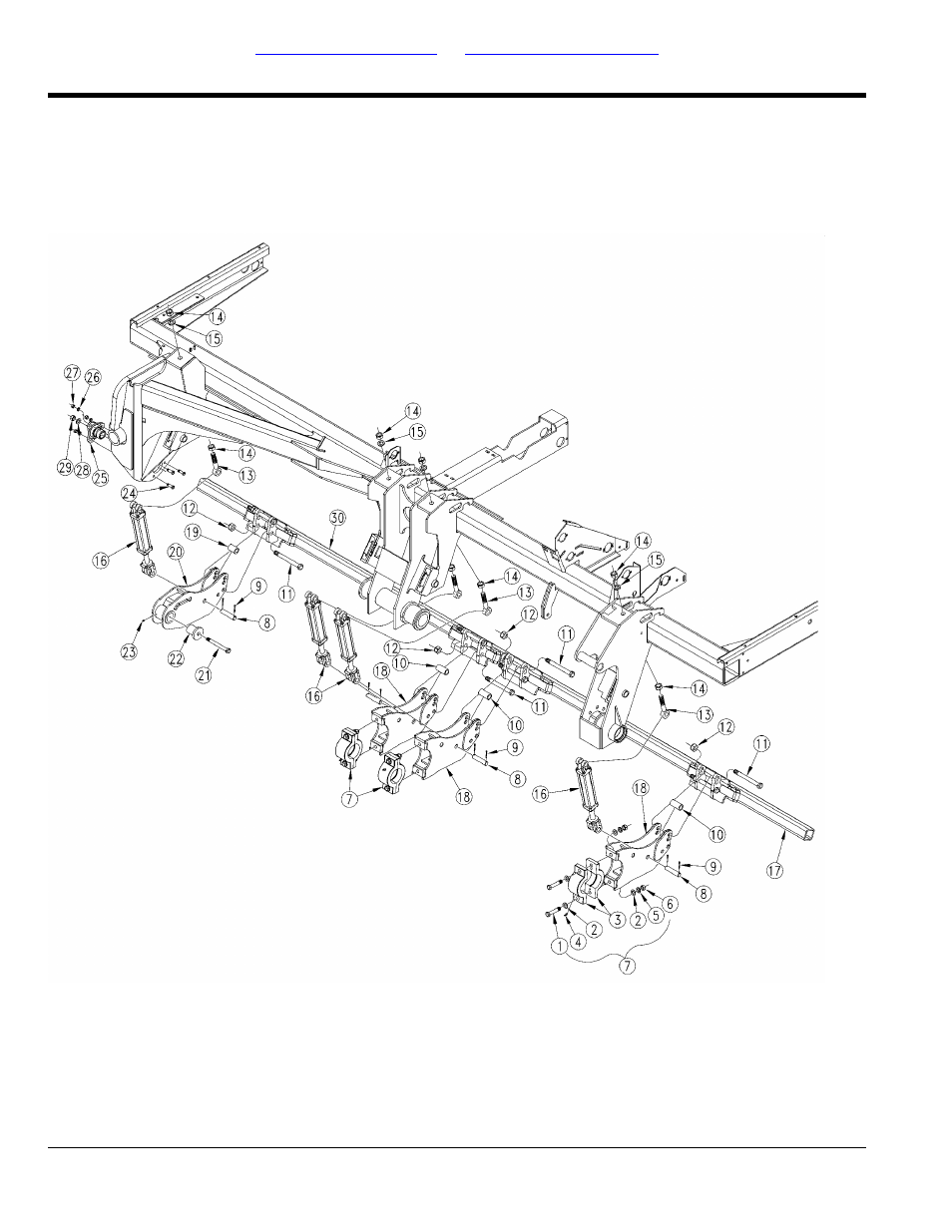 Left hand sub-frame | Great Plains 3S-5000HDF Parts Manual User Manual | Page 60 / 232
