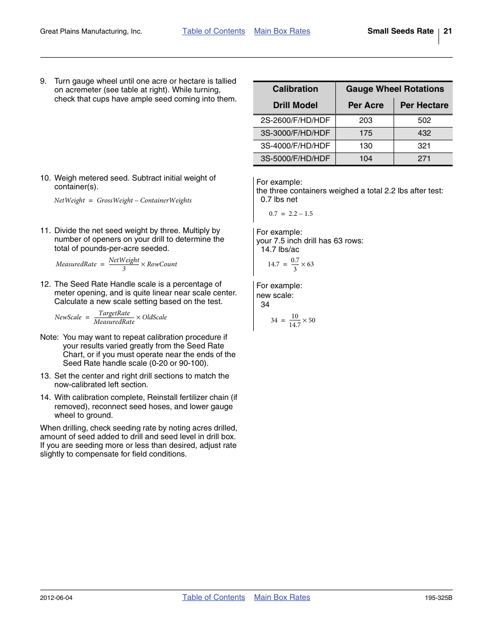 Great Plains 3S-5000HDF Material Rate User Manual | Page 23 / 36