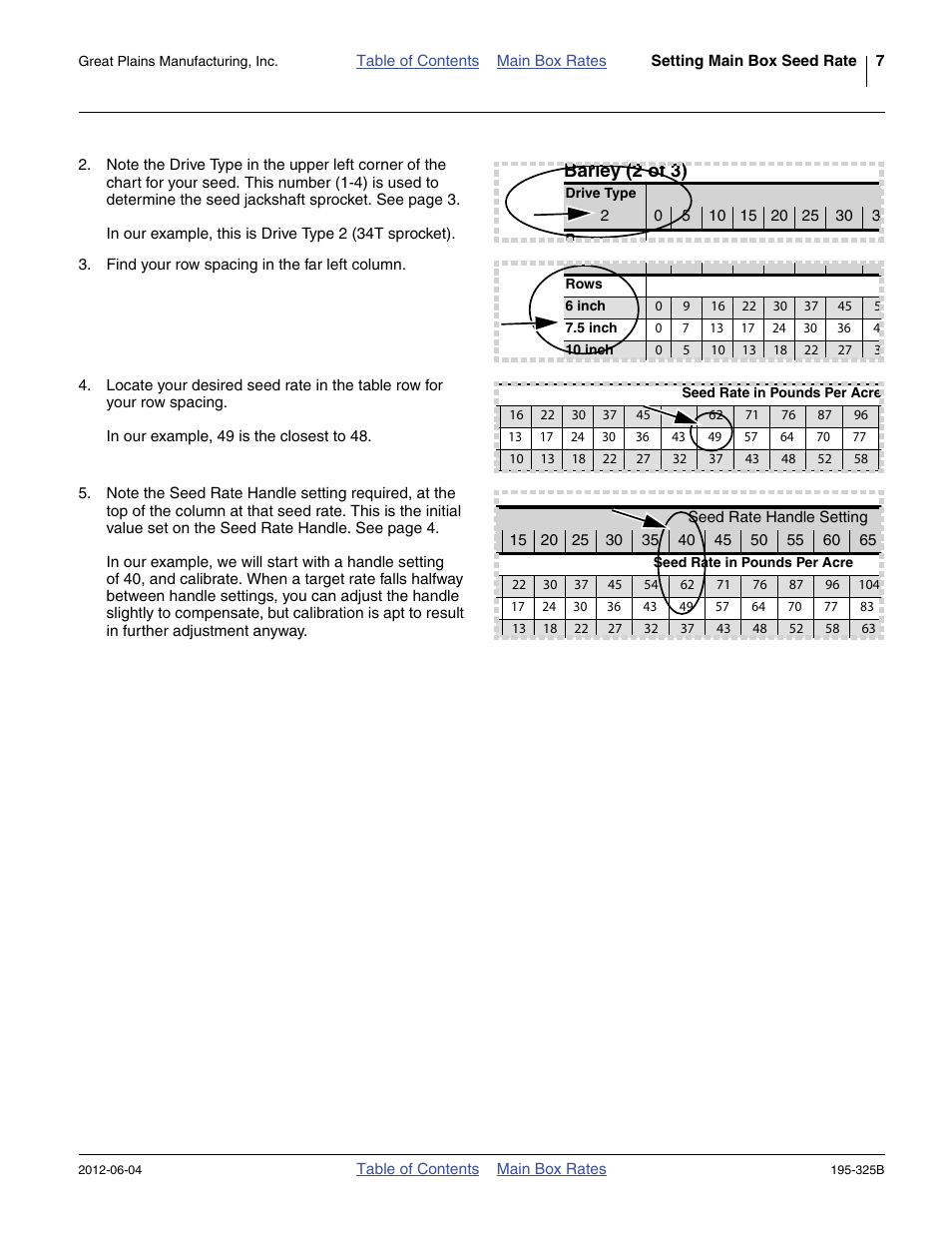 Barley (2 of 3) | Great Plains 3S-5000HDF Material Rate User Manual | Page 9 / 36