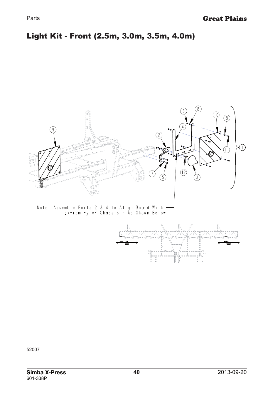 Great Plains Simba X-Press Parts Manual User Manual | Page 40 / 48