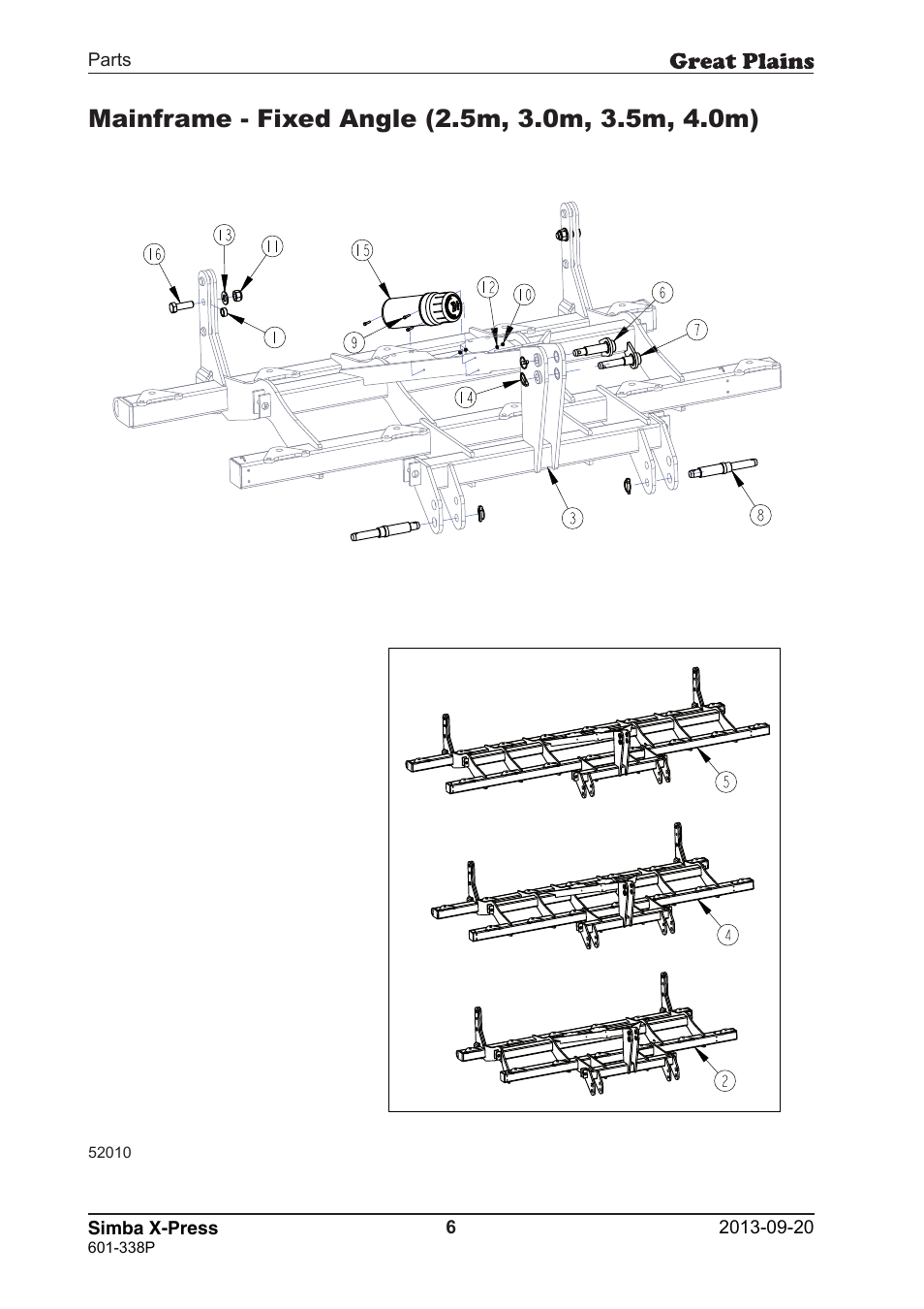 Great Plains Simba X-Press Parts Manual User Manual | Page 6 / 48