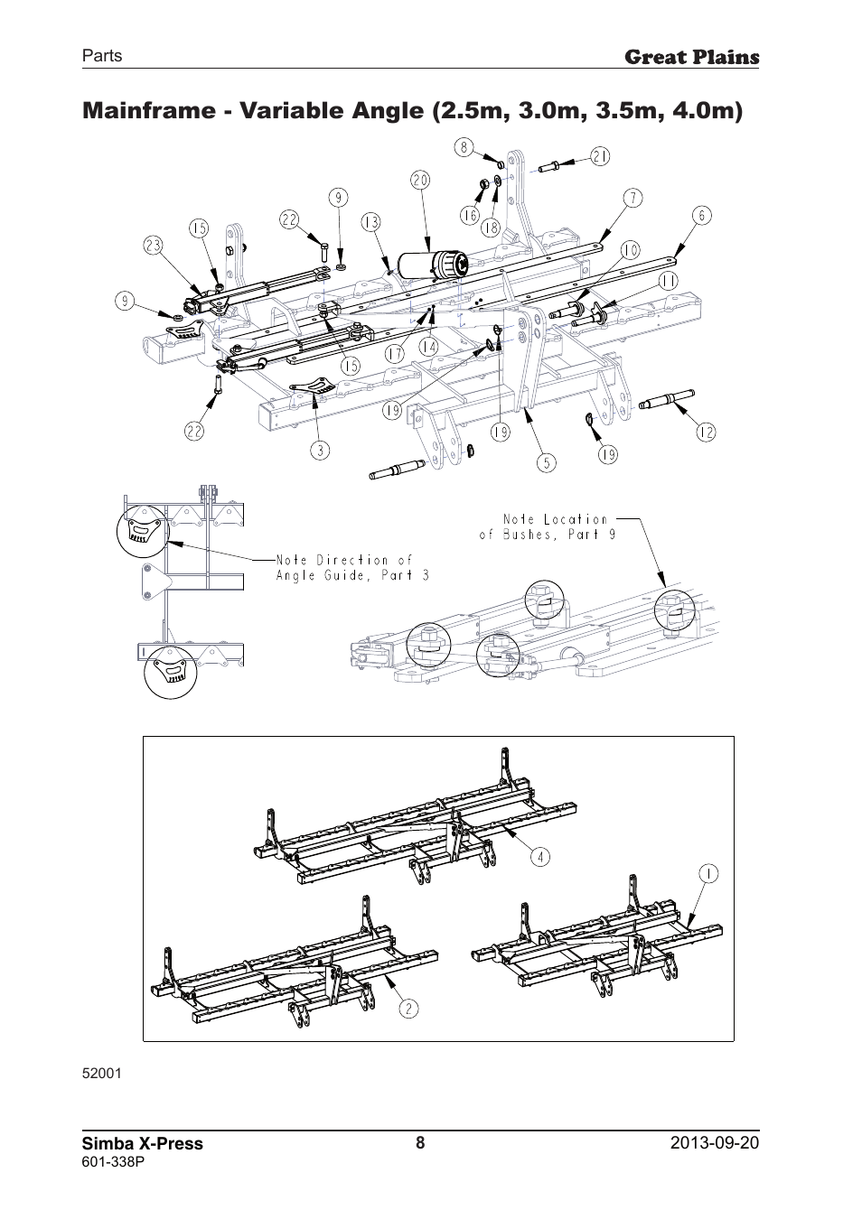 Great Plains Simba X-Press Parts Manual User Manual | Page 8 / 48