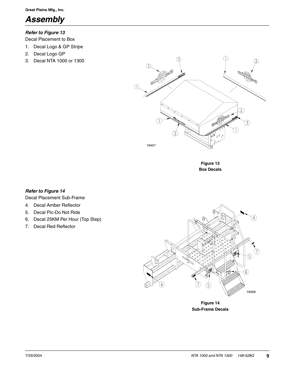 Assembly | Great Plains NTA1300 Predelivery Manual User Manual | Page 11 / 37