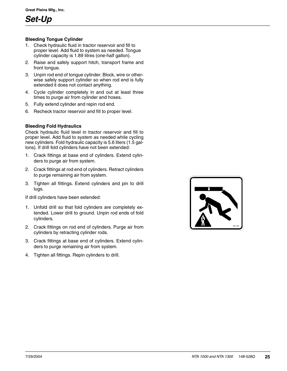 Set-up | Great Plains NTA1300 Predelivery Manual User Manual | Page 27 / 37