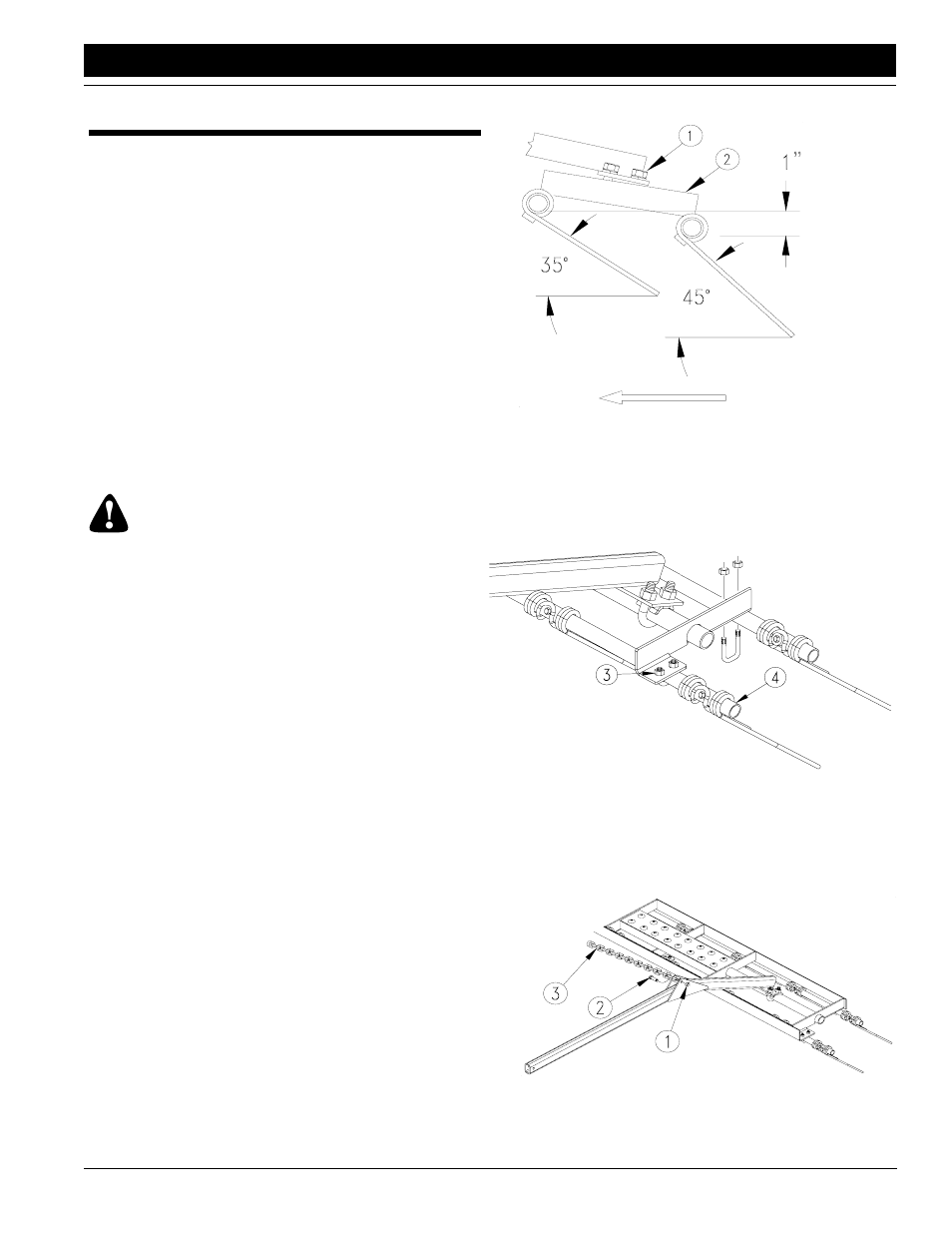 Harrow adjustments, Caution | Great Plains NTA 2000 Assembly Instructions User Manual | Page 3 / 5