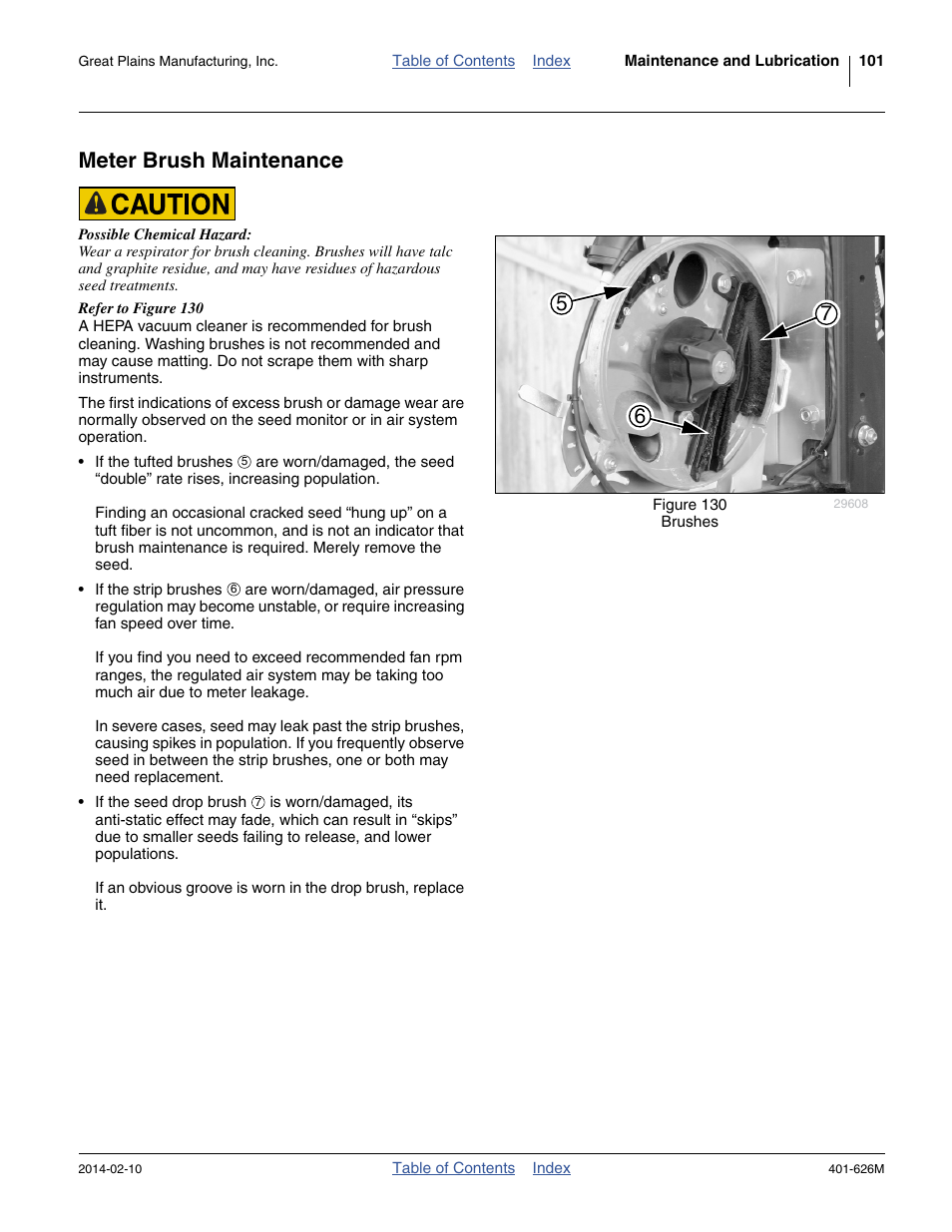 Meter brush maintenance | Great Plains YP2425A Operator Manual User Manual | Page 105 / 172