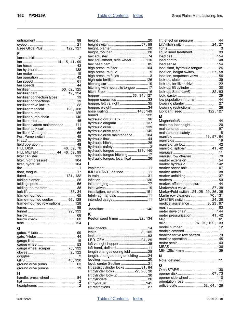 Great Plains YP2425A Operator Manual User Manual | Page 166 / 172
