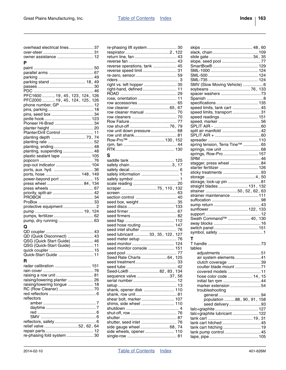 Great Plains YP2425A Operator Manual User Manual | Page 167 / 172