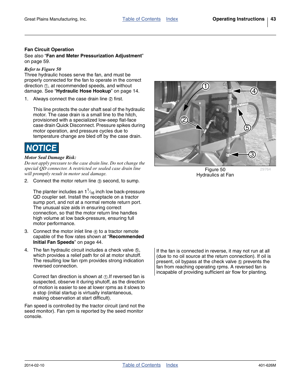 Fan circuit operation | Great Plains YP2425A Operator Manual User Manual | Page 47 / 172