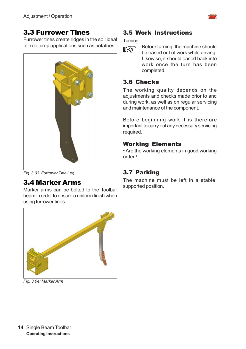 3 furrower tines, 4 marker arms | Great Plains P13929 User Manual | Page 14 / 16